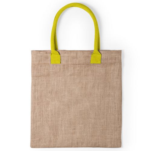 Jute Tasche | farbige Henkel - Bild 4